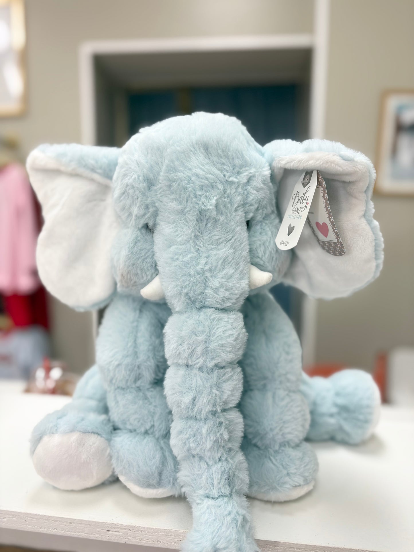 14” Blue Jellybean Elephant