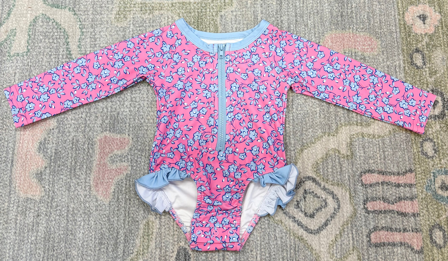 Seaside Petals Rashguard Suit