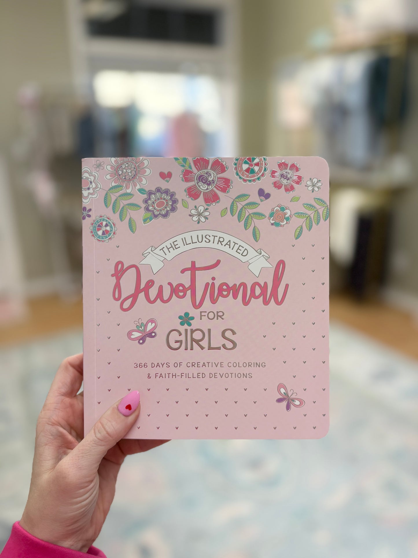 Girls Daily Devotional Book with Coloring Pages