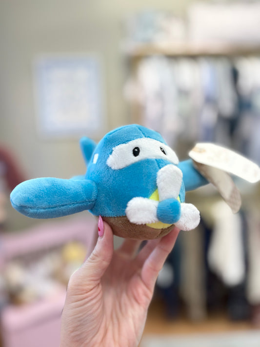 7” Plush Airplane Rattle