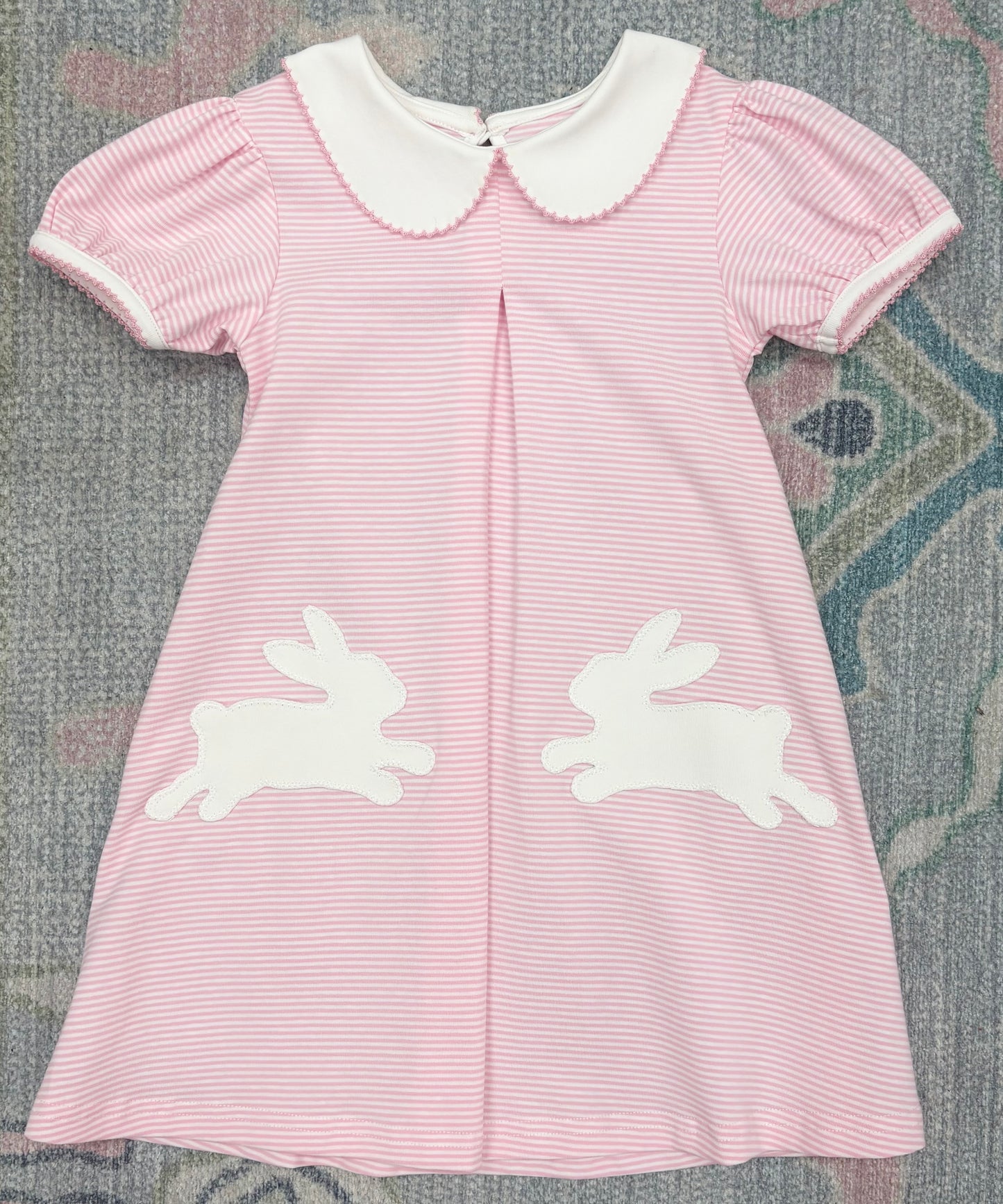 Pink Cotton Tail Dress with Bunny Pockets
