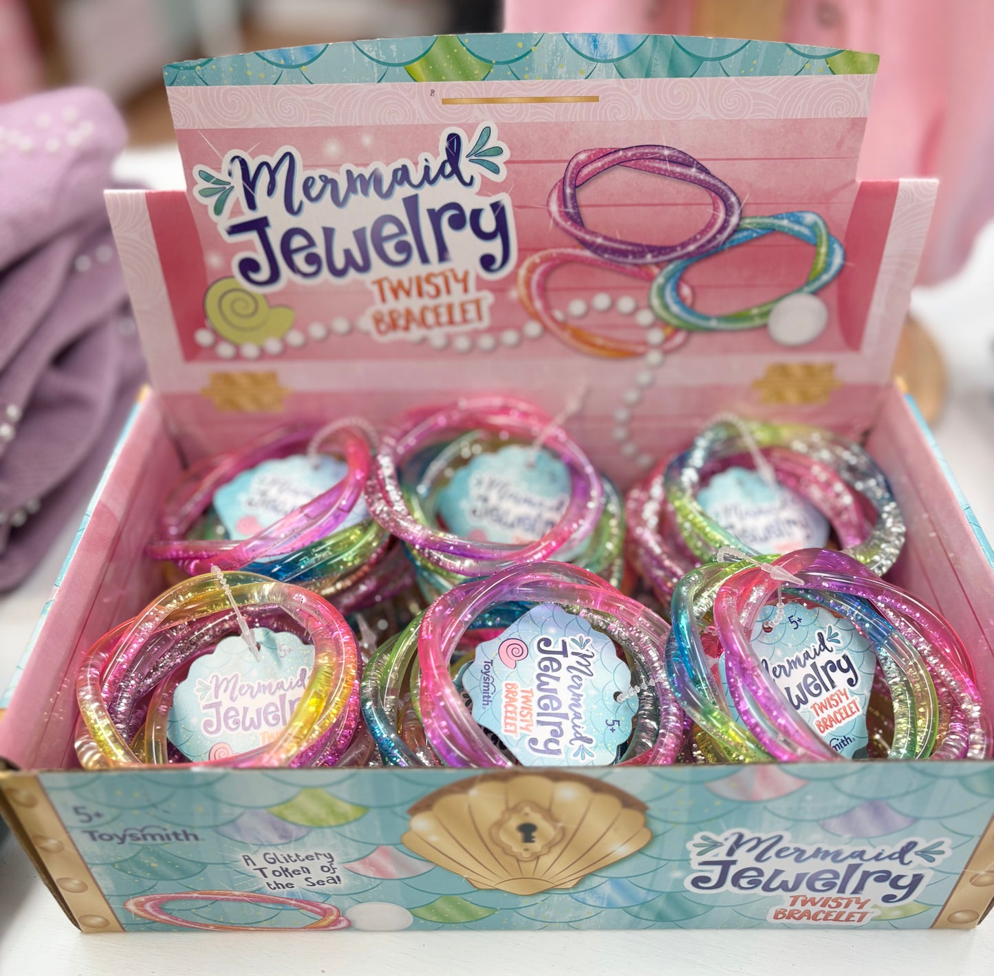 Glitter Water Rubber Mermaid Bracelets