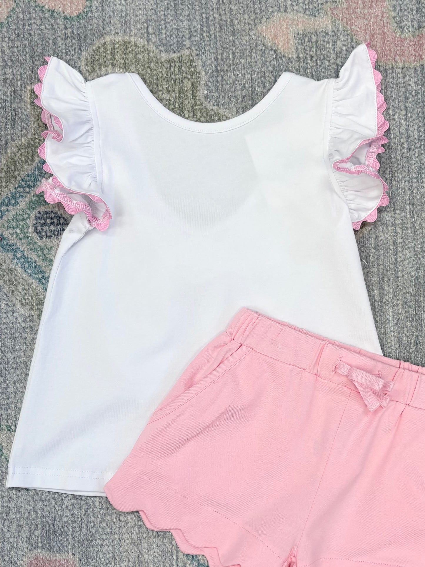 White Bow Back Top