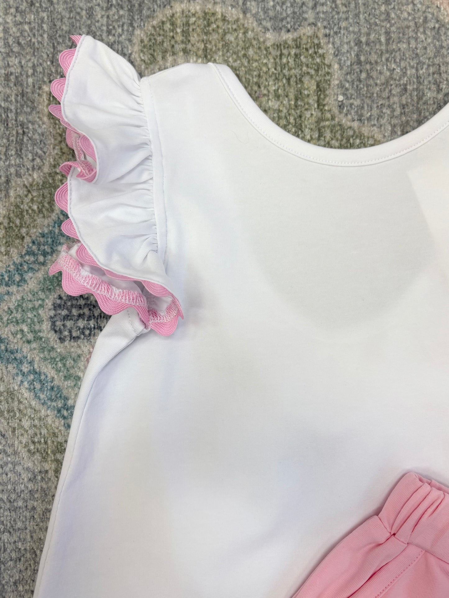 White Bow Back Top