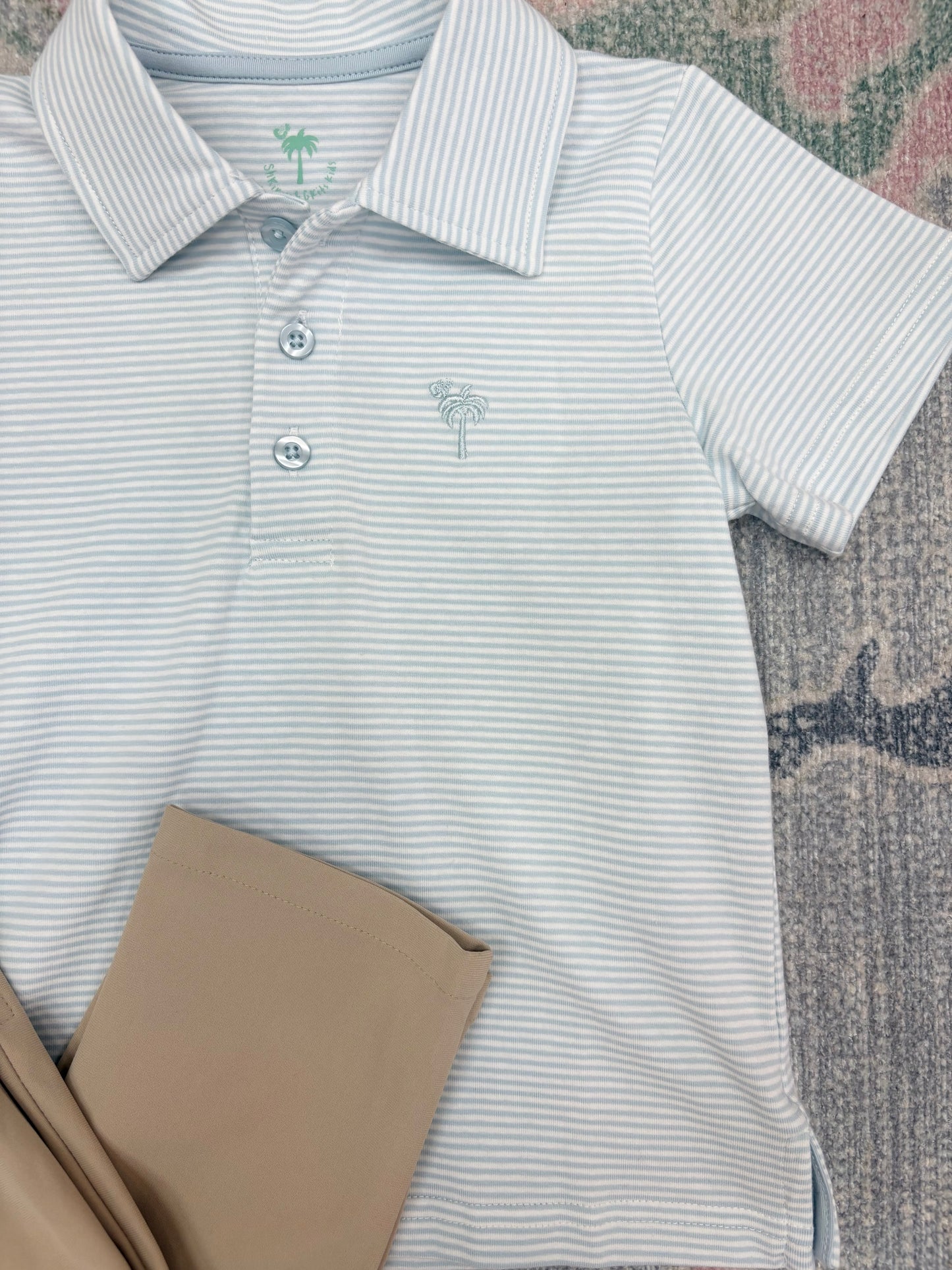 Sky Stripe Polo