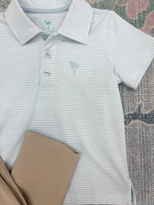 Sky Stripe Polo