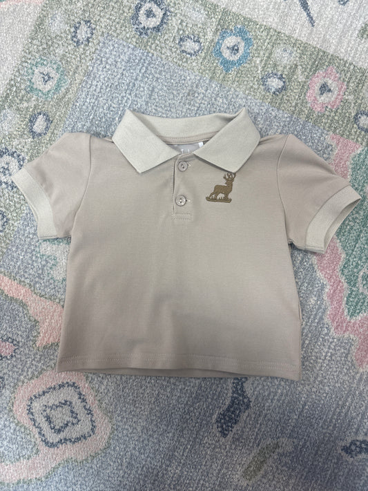 Khaki Buck Collared Shirt