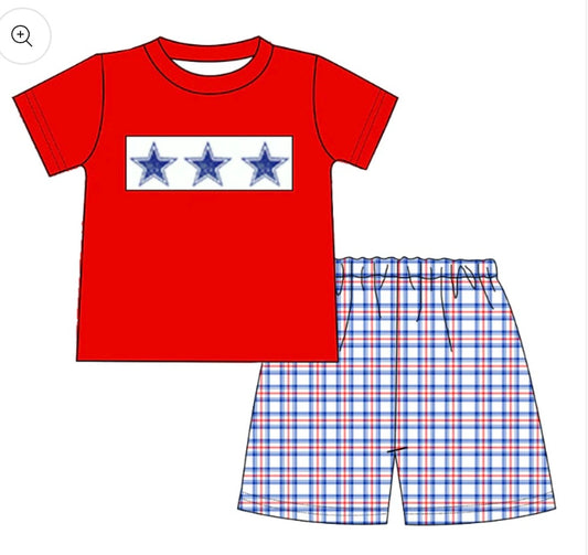 Stars and Stripes Boys Short Set