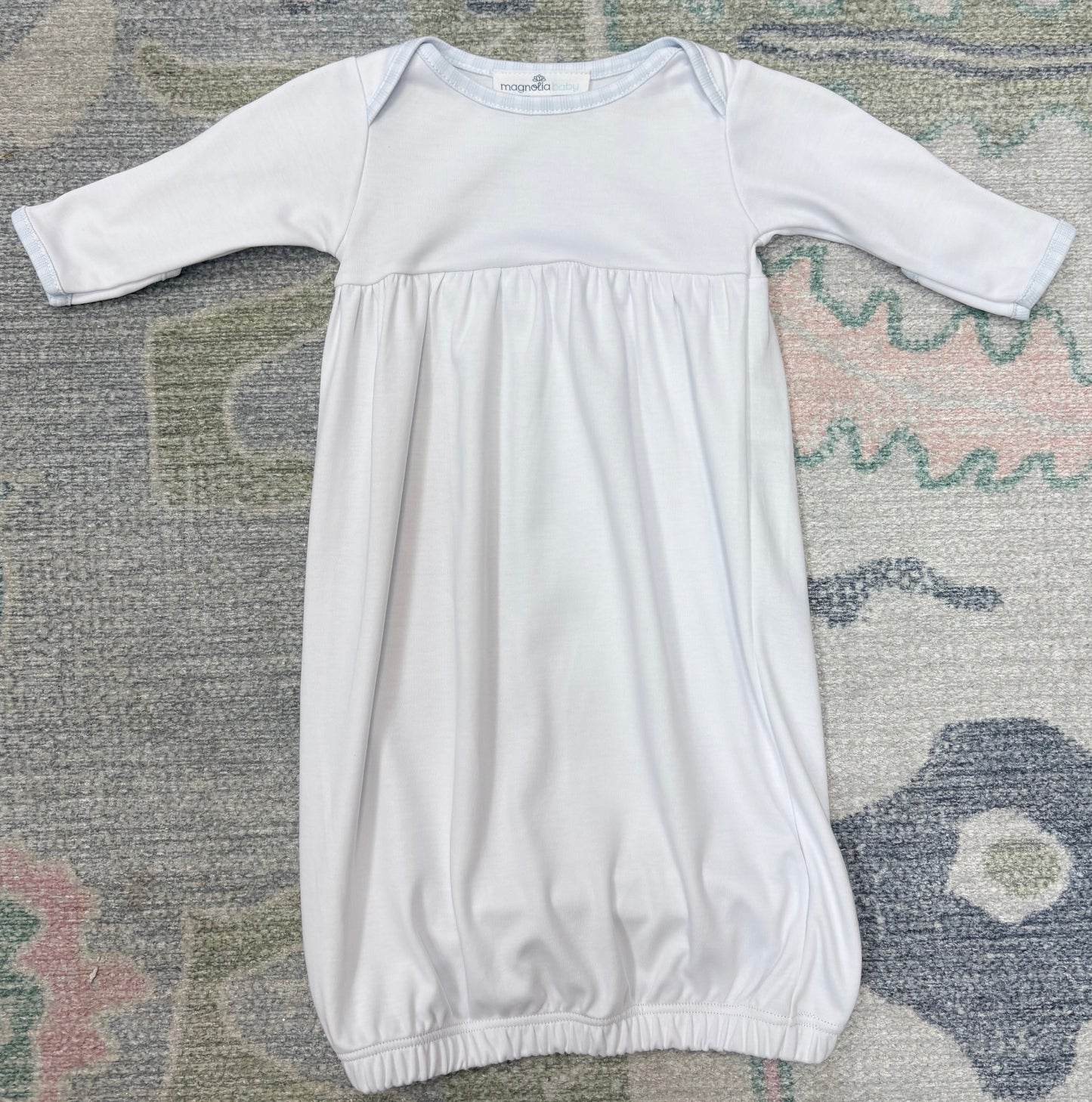 New Beginnings Blue Gathered Gown