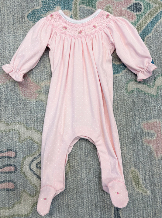 Mia’s Classics Pink Bishop Footie