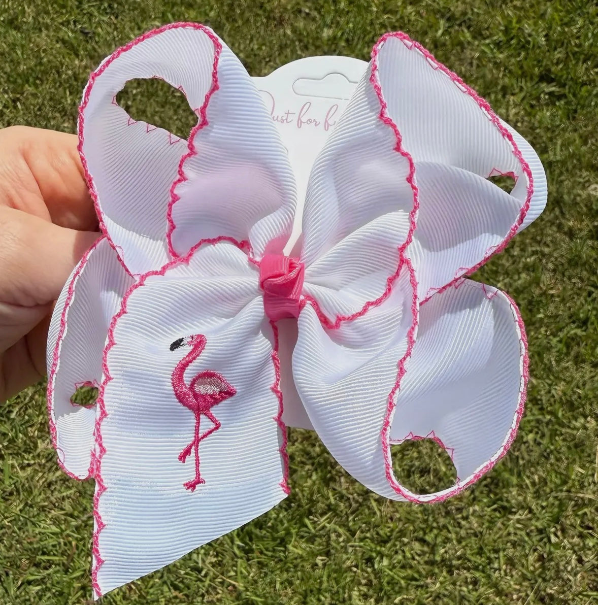 5in” Flamingo Bow