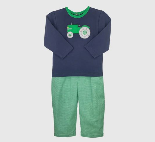 Tractor Appliqué Top & Pant Set