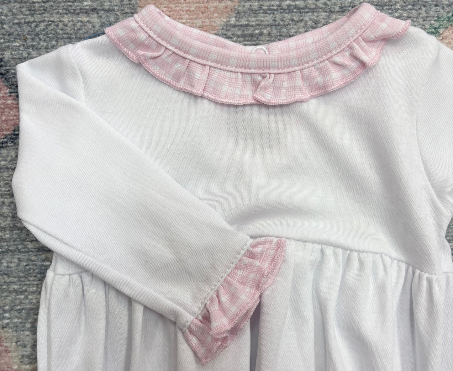 New Beginnings Pink Ruffle Gathered Gown