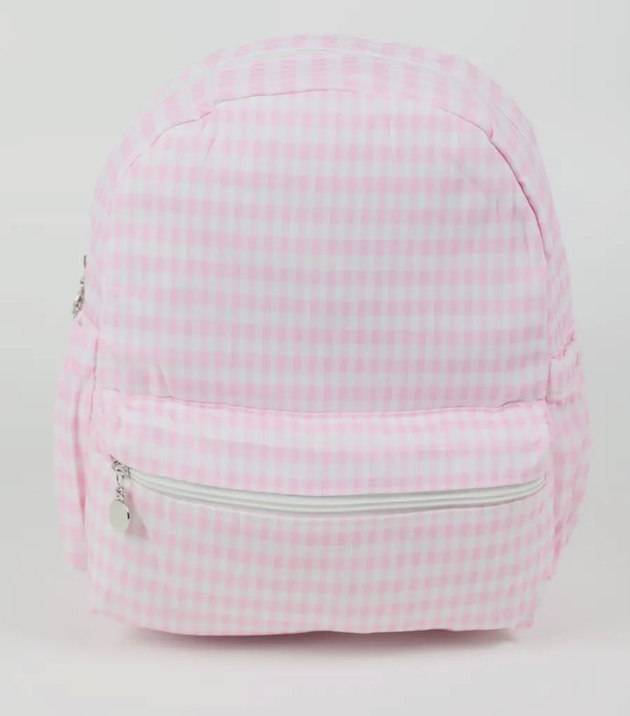 Pink Gingham Toddler Size Back Pack